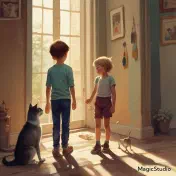 kids and cats